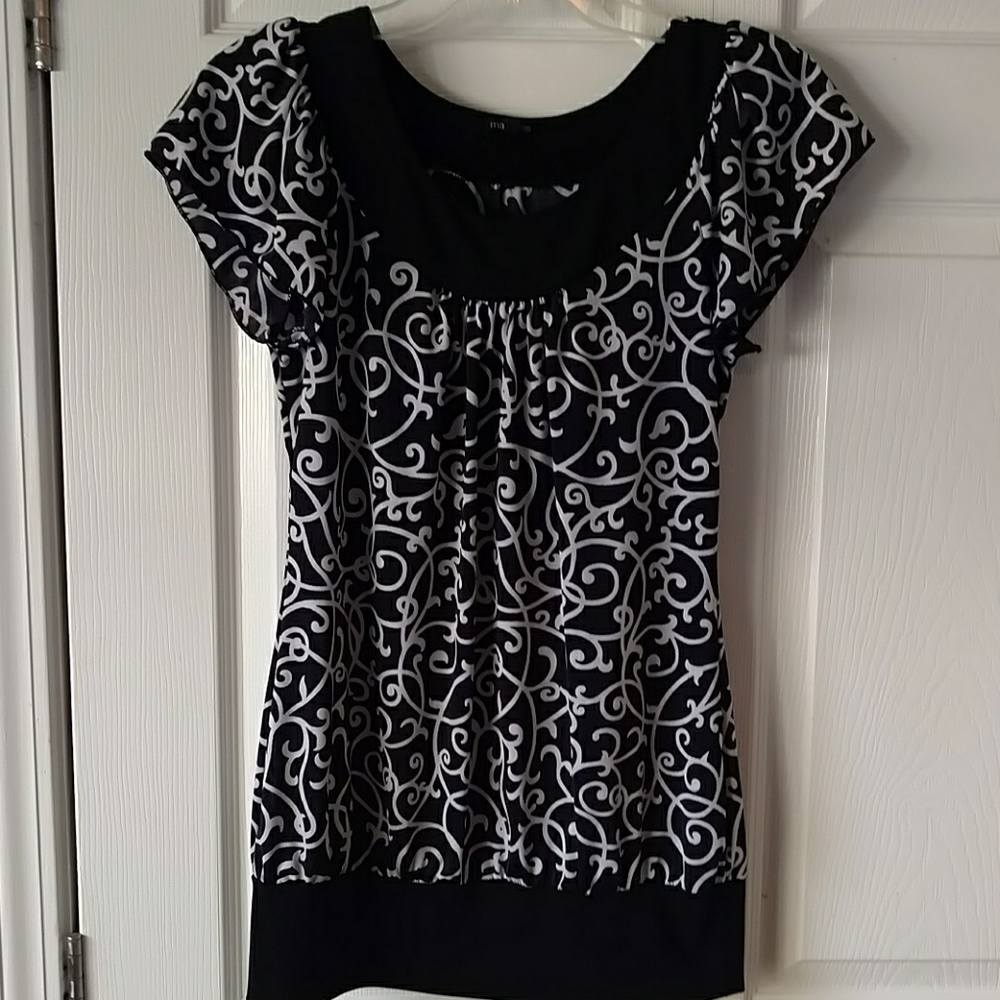 Maurice's brand Black and white shirt
